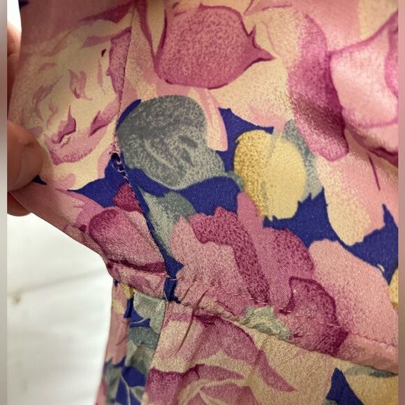 Vintage Lynda Pizzuto for Phoebe Dress Floral Prind - Picture 10 of 16